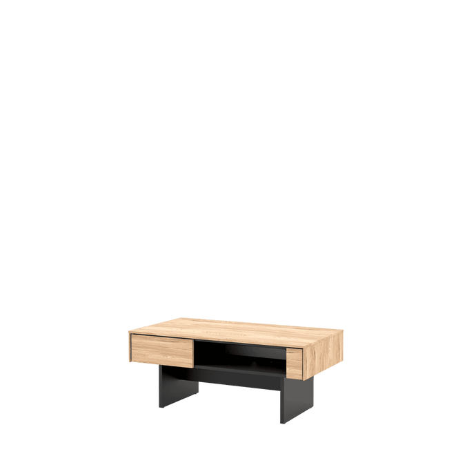 Nomad ND-08 Coffee Table 110cm Arte-N NOMAD ND-08 W110cm x H46cm x D60cm Colour: Mountain Ash Black ABS Edging Weight: 25kg Matching Furniture Available  Made from 16mm high-quality laminated board Assembly Required Estimated Direct Home Delivery Time: 3-5 Weeks