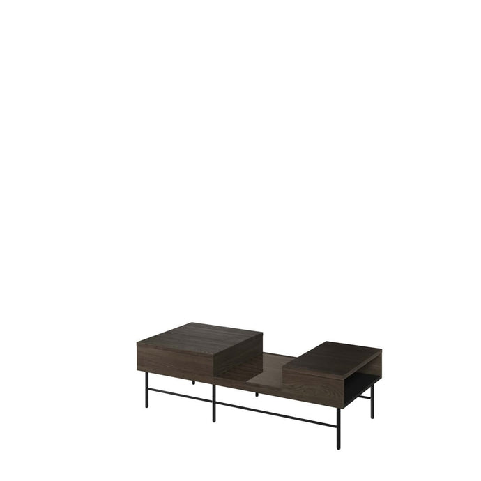 Piemonte PE-08 Coffee Table 134cm Arte-N PIEMONTE PE-08 W134cm x H40cm x D60cm Colour: Portl Ash Black Open Compartment Black Metal Legs Weight: 29kg Matching Furniture Available  Made from 16mm high-quality laminated board Assembly Required Estimated Direct Home Delivery Time: 3-5 Weeks