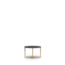 Load image into Gallery viewer, Pula Coffee Table 60cm Arte-N PL-03-GNT W60cm x H39cm x D60cm Colour: Navy Black Portl Ash Gold Metal Legs Hles Weight: 7kg Matching Furniture Available  Made from 16mm high-quality laminated board Assembly Required Estimated Direct Home Delivery Time: 3 - 4 Weeks