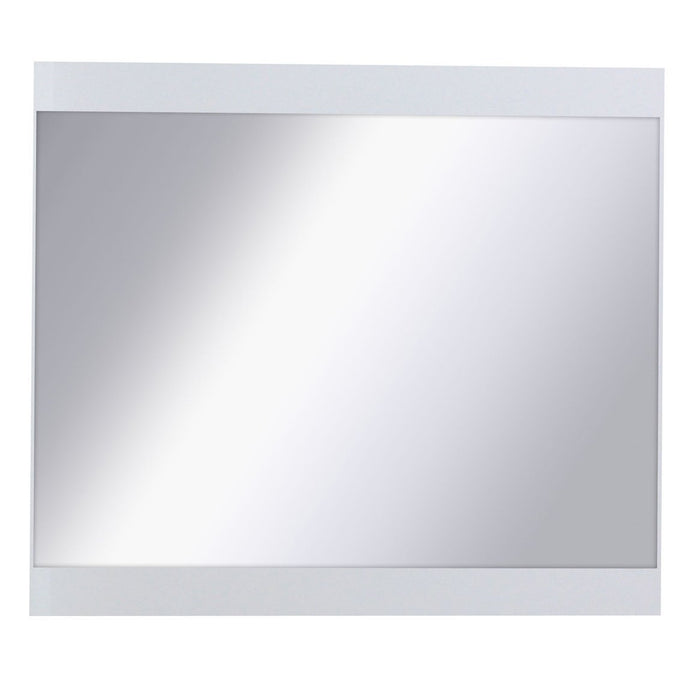 Siena 28 Mirror Arte-N SIENA L2-28 With its clean, yet beautifully channelled design, this wall mirror will st out in any room. Featuring a white wooden frame, its soft matte finish will blend seamlessly into any modern or contemporary interior. Use the Siena 28 as an additional decorative element in the house or to create the illusion of a visually large space. W77cm x H68cm x D3cm - 12kg Base made in White colour Matching furniture available Made from 16mm high-quality laminated board *Fixings for wall mo