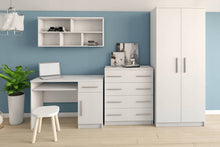 Load image into Gallery viewer, Omega OM-01 Bookcase 50cm Arte-N OMEGA-I-01-W W50cm x H193cm x D40cm Colour: White Matt Weight: 32kg ABS Edging Five Shelves Matching Furniture Available  Made from 16mm high-quality laminated board Assembly Required Estimated Direct Home Delivery Time: 4 - 5 Weeks