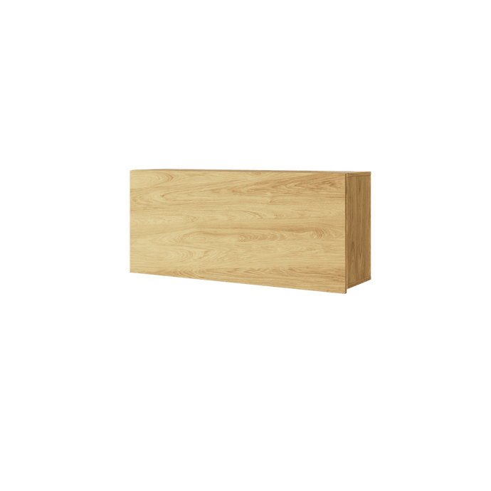 Teen Flex TF-12 Wall Shelf 102cm Arte-N TEEN FLEX TF-12 W102cm x H45cm x D27cm Colour: Oak Hickory One Pull-Up Door Two Shelves Weight: 18kg Matching Furniture Available Made from 16mm high-quality laminated board Assembly Required Estimated Direct Home Delivery Time: 3-4 Weeks *Fixings for wall mounting are not provided as specific ones are required for your type of wall