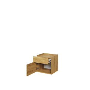 Teen Flex TF-18 Bedside Table 45cm Arte-N TEEN FLEX TF-18 W45cm x H45cm x D40cm Colour: Oak Hickory One Hinged Door One Drawer Weight: 11kg Matching Furniture Available Made from 16mm high-quality laminated board Assembly Required Estimated Direct Home Delivery Time: 3-4 Weeks