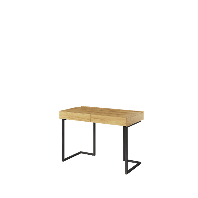 Teen Flex Desk 110cm Arte-N TEEN FLEX TF-06+TF-15 W110cm x H76cm x D61cm Colour: Oak Hickory Raw Steel Two Drawers Metal Legs Weight: 31kg Matching Furniture Available Made from 16mm high-quality laminated board Assembly Required Estimated Direct Home Delivery Time: 3-4 Weeks