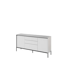 Load image into Gallery viewer, Trend TR-01 Sideboard Cabinet 166cm Arte-N TREND TR-01-BM 
Dimensions: W166cm x H83cm x D40cm
Two Hinged Doors
Three Drawers
Push-To-Open System
Two Shelves
Black Metal Legs
Rippled Front
Weight: 48kg
Matching Furniture Available 
Made from 16mm high-quality laminated board
Assembly Required
See &quot;Shipping&quot; Tab above for delivery times 
