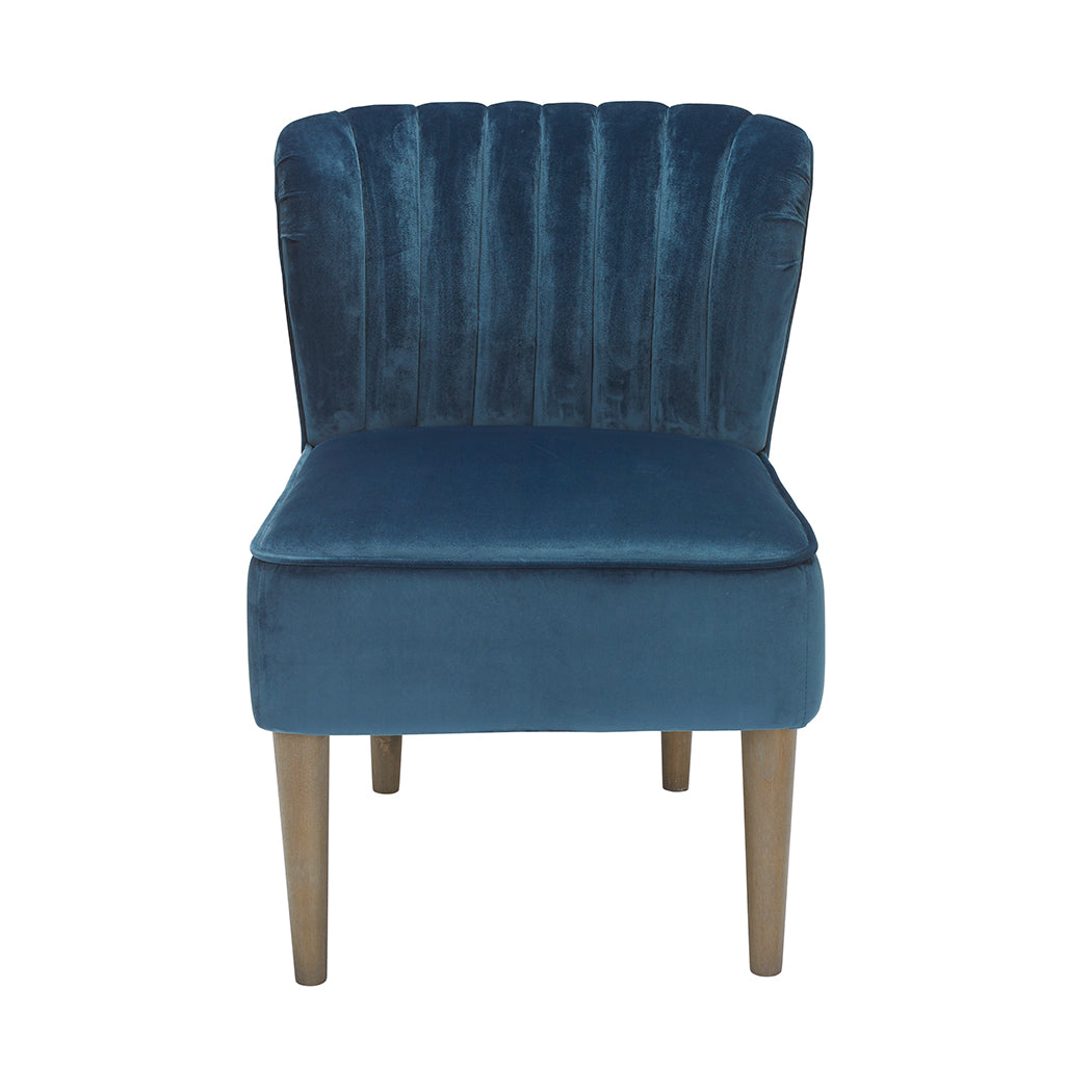 Bella Chair Midnight Blue LPD BELCHABLUE 5036464061207 Crushed Velvet Colour: Blue Dimensions: 795mm x 600mm x 680mm