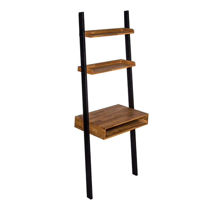 Copenhagen Ladder Desk LPD COPENDESK* 5036464063584 Colour: Black Dimensions: 745mm x 1845mm x 455mm The quirky Copenhagen desk will add interest to your home. Constructed mainly from solid, finger jointed oak, its black painted finish and oiled wood creates a striking look. The desk feature is perfect for creating a study area but also maintaining a modern atmosphere, therefore not effecting the style.