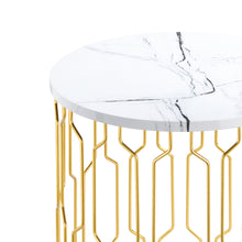Load image into Gallery viewer, Grace-End-Table-White-Marble-3.jpg