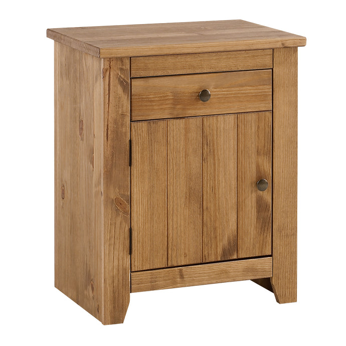 Havana Bedside Cabinet Pine LPD HAVCAB 5036464019666 Pine Colour: Pine Dimensions: 650mm x 530mm x 390mm Boasting simple, understated almost shaker style lines the Havana Bedside Cabinet is comprised of a 1 drawer and a single door cupboard snuggled behind the rich colour tone carcass of beautiful pine finished with Aztec Wax. This collection is aimed at individuals wanting a contemporary twist on a principally traditional design theme and, thanks to its timeless appeal, Pine simply never goes out of fashio