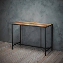 Load image into Gallery viewer, Hoxton Desk LPD HOXTONDESK 5036464072173 Particle Board Colour: Wood Dimensions: 750mm x 1050mm x 470mm Industrial chic at its finest, the ever so fashionable Hoxton desk is simple yet effective. With metal black legs and a contrasting oak effect tabletop, this is ideal for a home working station. Its large surface area is practical whilst the rustic look it gives will be a superb addition to your interior design.
