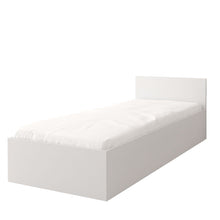Load image into Gallery viewer, Omega OM-46 Bed with Storage Arte-N OMEGA-I-46-W W93.5cm x H70cm x D206cm Bed Size: 90 x 200cm Colour: White Matt Oak Sonoma Storage Weight: 50kg ABS Edging Mattress Not Included [Purchased Separately] Matching Furniture Available  Made from 16mm high-quality laminated board Assembly Required Estimated Direct Home Delivery Time: 4 - 5 Weeks