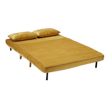 Load image into Gallery viewer, Madison-Sofa-Bed-Mustard-LifeStyle.jpg