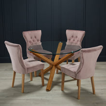 Load image into Gallery viewer, Naples-Dining-Chair-Blush-Pink-(Pack-of-2)-LifeStyle.jpg