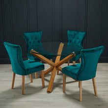 Load image into Gallery viewer, Naples-Dining-Chair-Peacock-Blue-(Pack-of-2)-LifeStyle.jpg