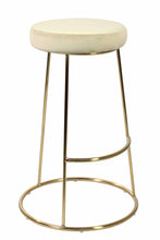 Load image into Gallery viewer, Opera Bar Stool Champagne (PK 2) LPD OPERACHAMP 5036464065519 Colour: Champagne Dimensions: 735mm x 465mm x Available as a pack of two, the Opera bar stool is the perfect solution to creating a socialising space in any room of your home whether it be your home bar or your breakfast bar. Made from velvet, this adds a vintage look but using the stylish champagne colour, gives the stool a modern twist. The cosy velvet is soft to touch and is a comfortable stool which heightens your interior design. Standing on