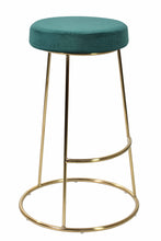 Load image into Gallery viewer, Opera Bar Stool Dark Teal (PK 2) LPD OPERATEAL 5036464065502 Colour: Teal Dimensions: 735mm x 465mm x Available as a pack of two, the Opera bar stool is the perfect solution to creating a socialising space in any room of your home whether it be your home bar or your breakfast bar. Made from velvet, this adds a vintage look but using the bright coloured teal, gives the stool a modern twist. The cosy velvet is soft to touch and is a comfortable stool which heightens your interior design. Standing on sophistic