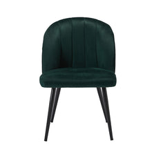 Load image into Gallery viewer, Orla Dining Chair Green (Pack of 2) LPD ORLAGREEN 5036464074290 Velvet Colour: Green Dimensions: 815mm x 540mm x 625mm Upholstered in a plush velvet fabric in a choice of 4 colours, the Orla comes with a very generous seating area and extra padded back rest to ensure maximum comfort. Sold in packs of 2.