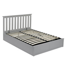 Load image into Gallery viewer, Oxford Double Bed Grey LPD OXFGRE4.6* 5036464061160 Colour: Grey Dimensions: 1005mm x 1500mm x 2010mm A clean, simple shaker style bedframe, the Oxford bed is as stylish as it is functional. With an opening base that provides plenty of under-bed storage, the Oxford is ideal for those with minimal space. Available in white or grey painted finish.