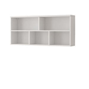 Omega OM-09 Wall Shelf 110cm Arte-N OMEGA-I-09-W W110cm x H50cm x D23cm Colour: White Matt Grey Matt Oak Sonoma Weight: 13kg ABS Edging Matching Furniture Available  Made from 16mm high-quality laminated board Assembly Required Estimated Direct Home Delivery Time: 4 - 5 Weeks Fixings for wall mounting are not included as specific ones are required for your type of wall