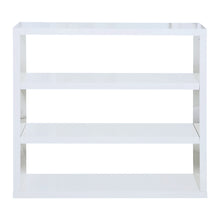 Load image into Gallery viewer, Puro Bookcase White LPD PUROWHIBOOK 5036464058115 MDF High Gloss Colour: White Dimensions: 1000mm x 1100mm x 290mm Following on the success of the stone and cream in this range, we are pleased to offer Puro in a current, on-trend classic white. Bringing you the same quality and chic look that has become synonymous with the Puro, the White Bookcase is comprised of 4 shelves perfectly integrated with the carcass, in the high gloss finish you&#39;d expect from this range. Team this with other key items from the Pu
