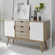 Load image into Gallery viewer, Scandi-Oak-2-Door-Sideboard-White--2.jpg