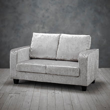 Load image into Gallery viewer, Sofa-In-A-Box-Silver-Crushed-Velvet-2.jpg