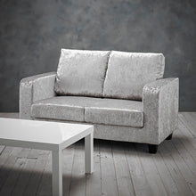 Load image into Gallery viewer, Sofa-In-A-Box-Silver-Crushed-Velvet-3.jpg