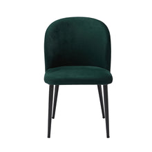 Load image into Gallery viewer, Zara Dining Chair Green (Pack of 2) LPD ZARACHAGREEN 5036464074252 Colour: Green Dimensions: 810mm x 520mm x 615mm The Zara chair is a great addition to our new mix &amp; match dining range. Available in a choice of blue, mustard, green or grey, upholstered in plush velvet and pairs up perfectly with the Zara bench! Sold in packs of 2.