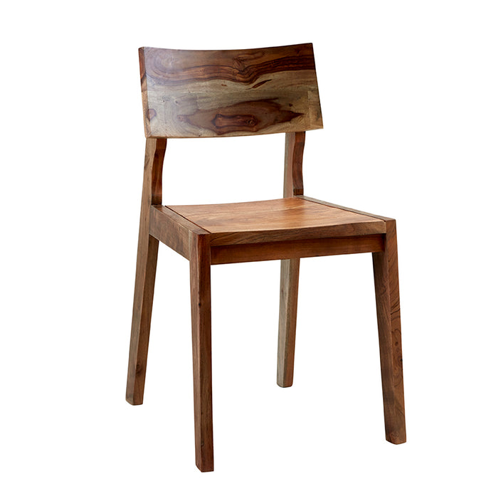 ASPEN DINING CHAIR x2 Indian Hub AS17 5051132946181 Dimensions: 80cm x 46cm x 53cm (Height x Width x Depth) Drawer/Cupboard: Seat height: 45 cm Reclaimed Metal & Wood Fully Assembled Eco Friendly wood used Made in INDIA Hand-crafted by our own Skilled Craftsmen in India this range offers a new unique twist to retro style furniture combining solid hardwood and reclaimed metal The two tone colour adds a modern look and a warm finish