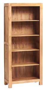 TOKO LIGHT MANGO LARGE OPEN BOOKCASE Indian Hub LM20 5051132947188 Dimensions: 175cm x 75cm x 34cm (Height x Width x Depth) Solid Mango Wood Fully Assembled Eco Friendly wood used White glove delivery Made in INDIA The Toko Light Mango is a fabulous collection of contemporary mango furniture made from solid mango hardwood obtained from sustainable sources which is lightly stained and accompanied with a matt finish having simple clean lines to give a natural warm look and maintain the woods natural beauty co